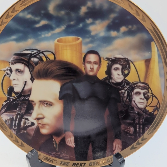 Star Trek The Next Generation Collectible Plate "Decent" by Keith Birdsong 2237B - Picture 2 of 3